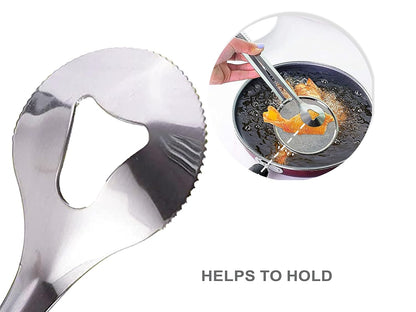 Oil Frying Strainer, Fry Tong, 28 CM, Stainless Steel